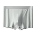 thumbnail image 2 of zeranth Men Underpants Solid Color Soft Mid Waist Elastic Seamless Thin Smooth Anti-septic Moisture-wicking U Convex Pounch Quick Dry Men Boxers Underwear, 2 of 7