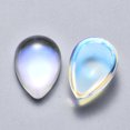 thumbnail image 2 of Glass Cabochons AB Color Plated Teardrop Clear AB 18x13x7mm, 2 of 2