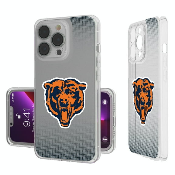 Chicago Bears Linen Logo iPhone Clear Case