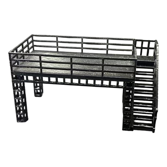 Loft Scene Platform Steel Frame Display Stand Model Two Tier Resin Structure for 1/64 Vehicle Collector Garage Decor
