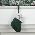 thumbnail image 3 of Christmas Stocking Charm Gift Stocking Embroidered Letter Cozy Classic Knit Christmas Stocking Personalized Xmas Hanging Decoration Home Farmhouse Fireplace Christmas Decor, 3 of 5