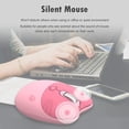 thumbnail image 6 of Cute Cat 2.4G Wireless Mouse, Lightweight Soundless, 3 Levels DPI, Kawaii Mouse for Girls and Kids, Compatible with Windows 2000 2003, Win7 8 10 Vista ME, OS X, Linux PC Laptop - Pink Cat, 6 of 8