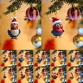 thumbnail image 4 of Lindo adorno colgante de pollo, sombrero navideño, adorno de pollito, lindo colgante de pollo navideño para coche, decoración del árbol del hogar, adorno para árbol de Navidad, decoración del hogar, 4 of 4
