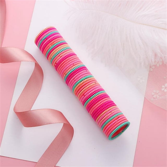 Leodye 1PCS Colorful Kids Hair Rubber Bands Elastic Design Children Daily Hair Ties Ropes Hair Styling Accessory