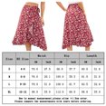thumbnail image 2 of Falda Casual Falda Midi Irregular Falda Maxi Asimétrica para Mujer (Rojo M) FLhrweasw Para estrenar, 2 of 6