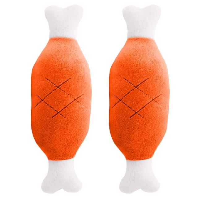 A Realistic Chicken Leg Chew Toy For Dogs With Soft Fabric