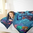 thumbnail image 4 of Manfei Cute Mermaid Princess Bedding Comforter Set,Colorful Ocean Coral Twin Comforter Sets,Magic Sea Animal Bedding Set For Girl Kids,Ultra Soft Home Decor Reversible,2-Piece, 4 of 8