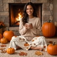thumbnail image 5 of Flannel Throw Blanket Thanksgiving Comfortable Soft Light 70X100Cm for Sofa Bed Camping Fall Ornament Prize, 5 of 6