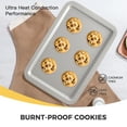 thumbnail image 6 of HONGBAKE Baking Sheet Pan, Cookie Sheet Pans for Baking, Cookie Sheets Nonstick Sets, Baking Trays for Oven, Baking Sheets for Oven with Wider Grips, Dishwasher Safe (3 Pack), Sliver, 6 of 7