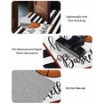 thumbnail image 5 of Hello Basketball Front Door Mat Watercolor Black White Strips Sport Welcome Doormat Indoor Outdoor Entrance Floor Mat Non-Slip Washable Runner Rug for Front Porch Decor 20x63 Inch, 5 of 6