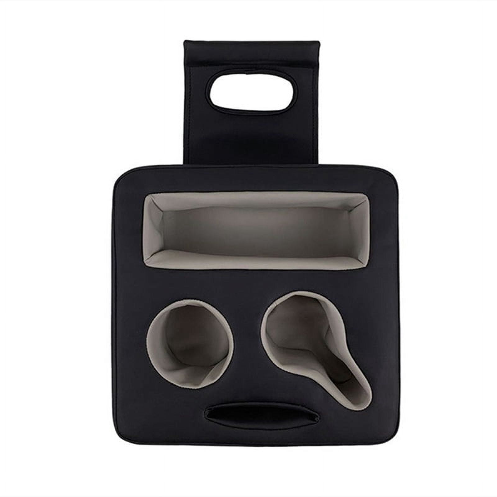 2X Backseat Cup Holder for Car, PU Cup Holder for Couch Sofa Bed, Car Cup Holder for Back Seat Tray Organizer