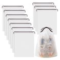 thumbnail image 2 of 10PCS Portable Shoe Storage Drawstring Eco Storage Bag for Sundries Travel Makeup Bag Waterproof Transparent Plastic Storage Bag Transparent, 2 of 6