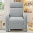 thumbnail image 2 of Oufan 31.25" Push Back Recliner Armchair Upholstered Recliner Chair Single Sofa with Adjustable Backrest for Living Room, Light Grey, 2 of 10