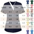 thumbnail image 2 of Ktyne Hauts de Blouse Médicale pour Femmes Col en V Manches Courtes Extensible Uniforme de Travail Infirmière Léger avec Poche Vert P, 2 of 4