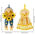 thumbnail image 3 of Ganfancp Nueva Acción de Gracias Decoración Suministros Temporada Cowboy Paja Colgante Girasol Decoración para El Hogar Ofertas de La Semana 1X Corona, 3 of 7