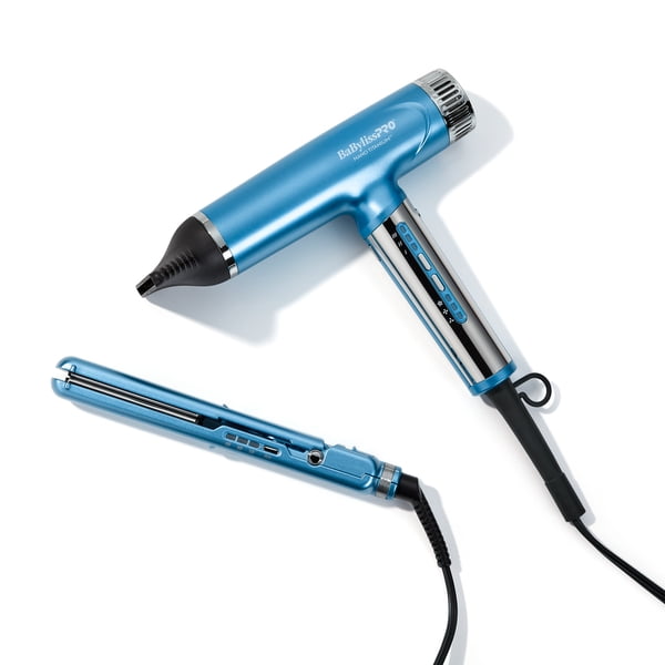 BaBylissPRO® Nano Titanium™ Limited Edition Professional Nano Light Dryer & 1" Compact Ultra-Thin Flat Iron Prepack