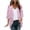Pink 18, variant on Yievot Womens Open Front Cardigan Floral Print 3/4 Sleeve Chiffon Cardigans Lightweight Breathable Casual Tops
