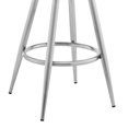 thumbnail image 3 of Swivel Bar Stool with Metal Footrest and Open - Back Design / Comfortable and Breathable Seating, 3 of 4