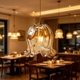 thumbnail image 5 of Elegant Decorative Glass Lamp Shade Small Lampshades Pendant Light Cover For Lamps Chandelier Fixture Lighting Furniture Protection 6.3X5.1" Home Decor, 5 of 5