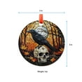 thumbnail image 5 of Raven Skull Ornament, Crow Window Decor, Gothic Halloween Art, Spooky Fall Home Decoration, Autumn Leaves Gift for Her or Him, Ornament 2025, Holiday 2025, Festive Home Accent,, 5 of 5