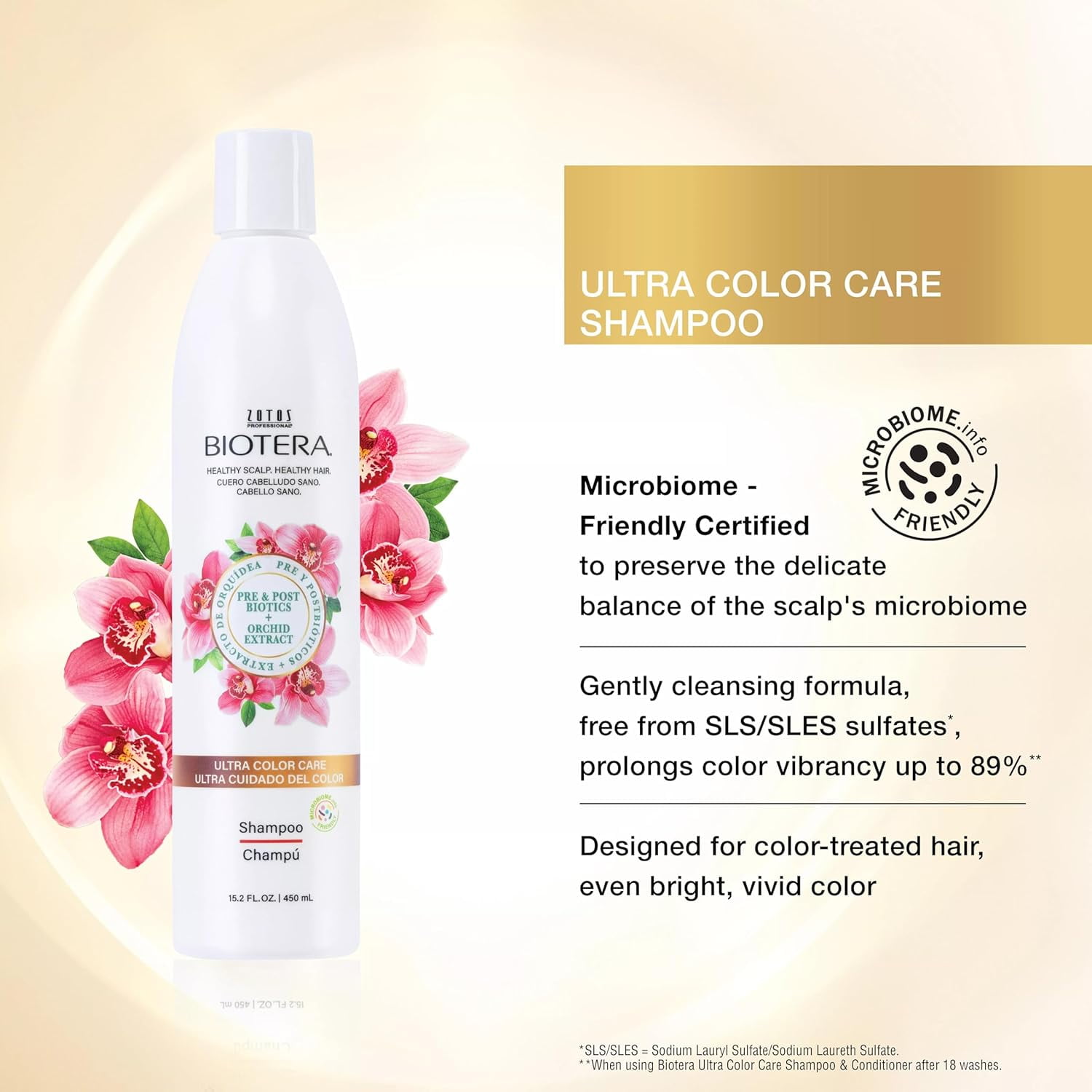 Biotera Color Care Shampoo | Extends & Maintains Color-Treated Hair | Microbiome Friendly | Vegan & Animal Test Free | Paraben Free | Color-Safe