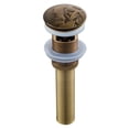 thumbnail image 2 of Tapón para lavabo de desagüe de latón , rejilla para lavabo de baño, 5 tipos Zulema Pop Up Basin Waste, 2 of 8