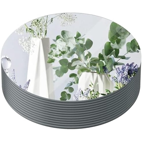 12" Round Mirror Centerpieces for Tables, 12Pcs Glass Mirror Trays for Wedding, Party, Christmas Decorations, Mirror Candle Plates with Polished Edges & Non-Slip Feet$$Electronics Accessories