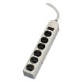 thumbnail image 2 of Fellowes Six-outlet Metal Power Strip, 120v, 6 Ft Cord, 12.19 X 2.5 X 1.38, Platinum, 2 of 9