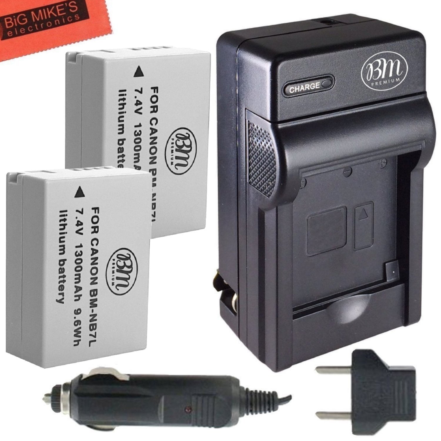 SX30IS e Portable Micro USB Caricatore kit per Canon Powershot SX30 IS G10 G12 CB-2LZ NB7L confezione da 2 Newmowa NB-7L Batteria G11