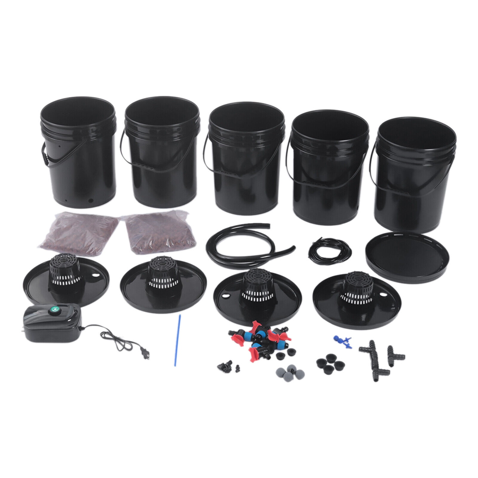 Hydroponics Grow System Kit 5 Bucket 5.28 Gallon Herb Garden Kit Indoor/outdoor