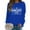 Blue, variant on Homebody Mode All Day Every Day Sweatshirts for Women 2025 Long Sleeve Crewneck Graphic Sweatshirt Pullover Tops