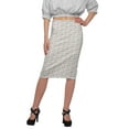 thumbnail image 1 of Moomaya Printed Knee Length Skirt For Women Plus Size Poly Spandex Skirt, 1 of 6
