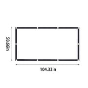 Weloille Projector Screen Movie Projector Screen 16:9 Foldable and Portable AntiCrease Indoor Outdoor Projection Double Sided Video Projector Screen for Home, Party, Camp