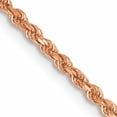 thumbnail image 1 of 14K Rose Gold 1.75mm D/C Rope With Lobster Clasp Chain (16 X 1.75) Made In Peru 014r-16, 1 of 5
