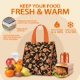 thumbnail image 5 of Pioneer Flower Floral Print Pattern Insulated Lunch Bag for Women & Adults,Large Portable Soft Cooler Lunch Bag,Thermal Food Storage Tote with Pearl Cotton,8.66L,8.75x5.75x9.5 Inch, 5 of 6