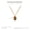 Tigereye Pendant Necklace, variant on Black Agate Clavicle Chain Female Titanium Steel Ornament