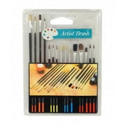 ZENISON, EDMBG 15pc Artist Paint Brush Set, all Purpose Oil, Watercolor, and Acrylic Paints