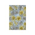 thumbnail image 1 of Floral Hanging Pocket Organizer, High Detail and Fluffy Yellow Dahlias, Printed Polyester Storage Bag with Pockets, 14" x 20", Pale Blue Yellow, 1 of 2