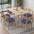 thumbnail image 6 of Pioneer Flower Seat Covers for Dining Room Chairs Set Of 6,Stretch Printed Washable Chair Seat Cover with Elastic Ties and Button,Removable Waterproof Couch Cushion Covers, 6 of 6