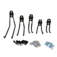 thumbnail image 3 of Garage Storage Double Hooks, Antiscratch Wall Mount Storage Hanger Antislip  For Chairs Bikes Power Tools Black, 3 of 8