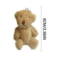 thumbnail image 2 of Home Decor Clearance! Mini Multi-color Plushy Toy Joint Bear Doll Long Hair Hat Necklace Accessories, Gifts for Mother, 2 of 5