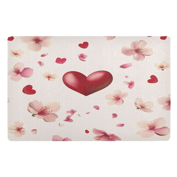 BZSMCE Floor Mats 32x20in Pink Cherry Blossoms Creativity Doormats