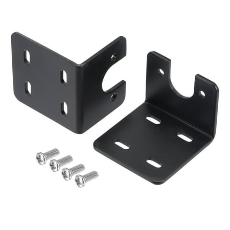 

Motor Mounting Bracket Motor Holder 52x50x41mm Black with Screws for Motor 4 Pack