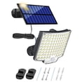 thumbnail image 4 of Luz LED solar dividida con sensor de cuerpo humano, 3 uds., para patio y jardín (control remoto 106LED) Likrtyny Para estrenar, 4 of 7