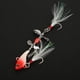 thumbnail image 4 of Señuelo de pesca artificial de simulación luminosa con lentejuelas y rotación de plumas, forma de pez VIB, 4 of 11