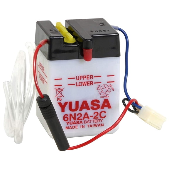 Yuasa YUAM262AC Conventional 6V Battery - 6N2A-2C