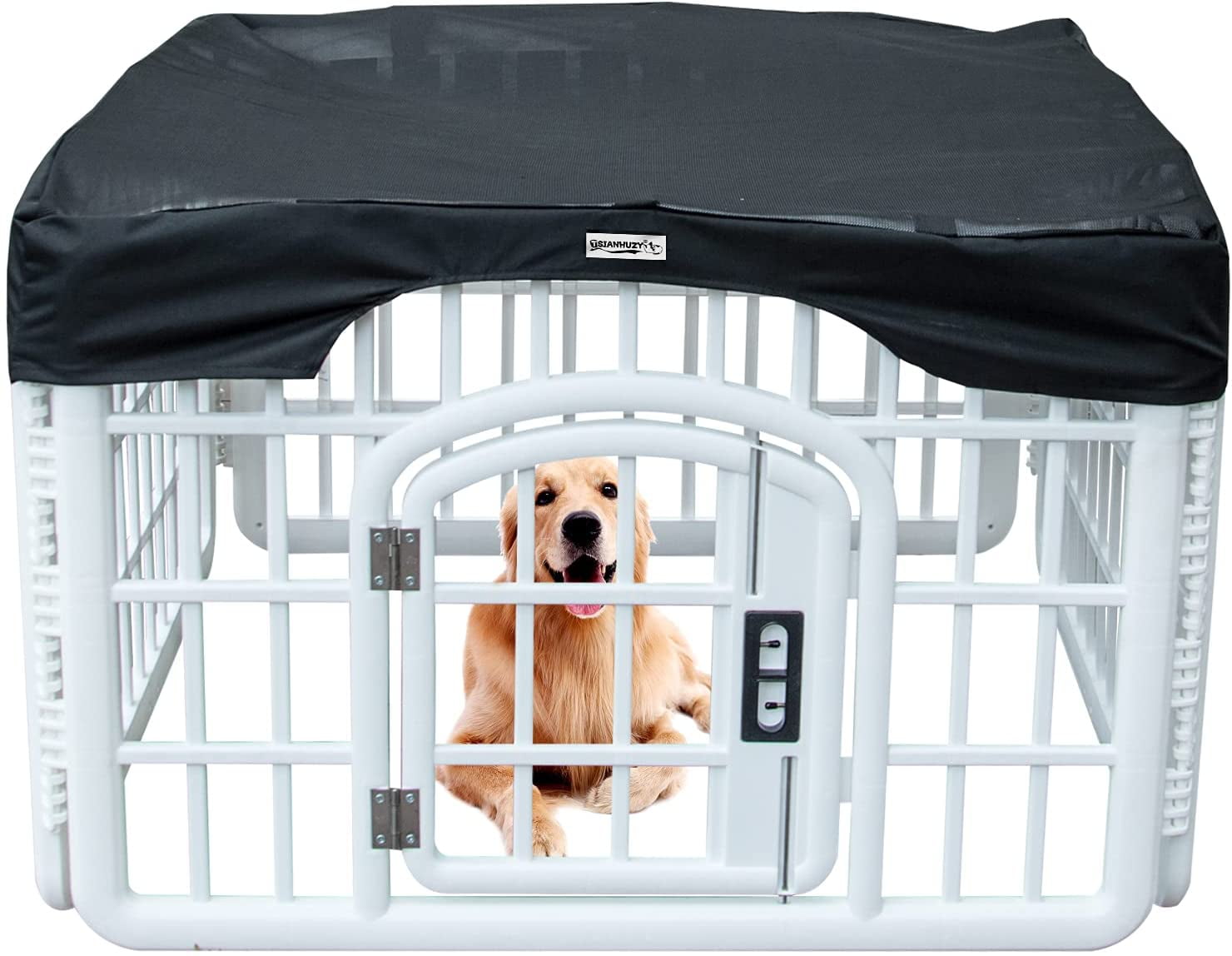 Dog Playpen Mesh Top Cover Prevent Pet Escape Provide Shade Durable Mesh Fabric Top Cover