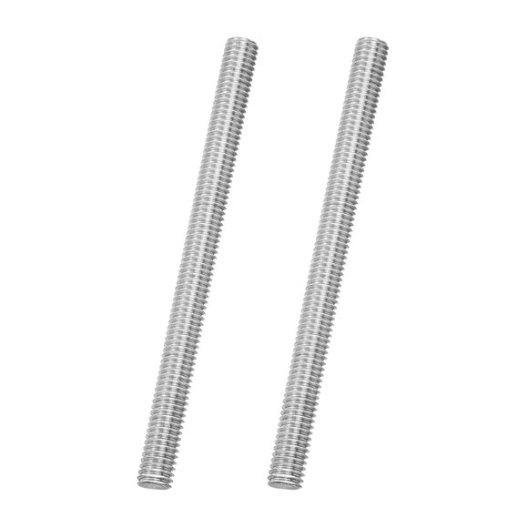 Uxcell 2Pack M6x80mm 316 Stainless Steel Fully All Threaded Rod Studs, 1mm Pitch