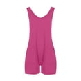 thumbnail image 7 of YDKZYMD Rompers for Women Dressy Short Sleeveless Maternity with Pockets Jumpsuits Dressy Vacation Summer One Piece Baggy Trendy Casual Tank Top Shorts Hot Pink XL, 7 of 7