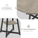 thumbnail image 4 of 47 Inch Industrial Redondo cm de Profundidadining Mesa Set para 4 to 6 Gris con Top y Metálico Base para cm de Profundidadining Sala o Living Sala, 4 of 6